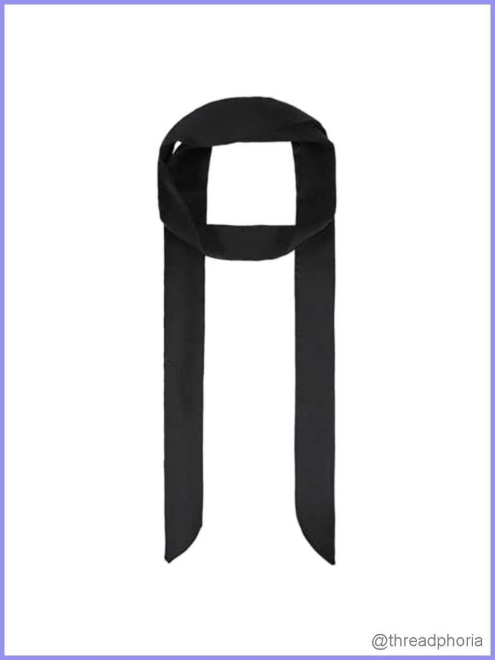 Long Skinny Satin Silk Scarf Stylish Neck Ribbon Multi-Way